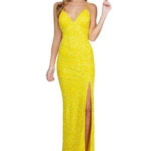 Yellow prom/event dress